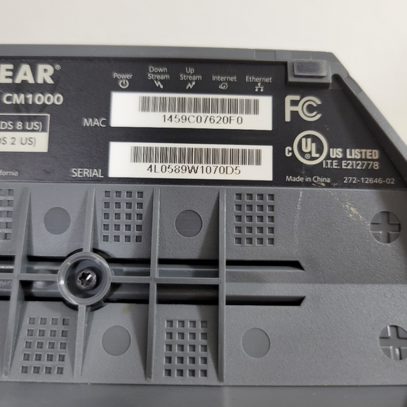 NETGEAR CM1000 cable modem up to 1 gbps Wi-Fi Ethernet DOCSIS 3.1 black - Picture 9 of 10